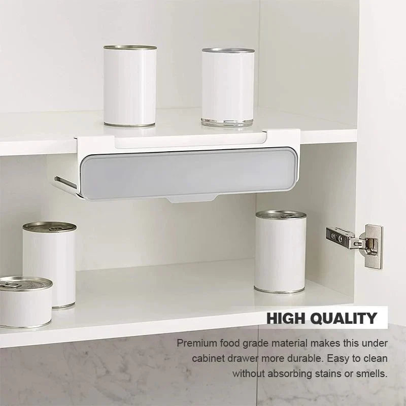 Under Shelf No-Drill Multi-Compartment Hanging Spice Rack